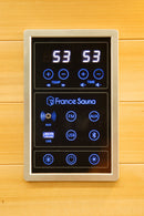 Sauna Finlandese ad Infrarossi 2 Posti 120x123 cm H190 in Legno di Abete Apollon 2