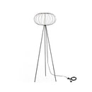 Lampada da Terra a LED 50x50xH150 cm in Acciaio e Metallo Mizar Nero