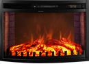 Camino Elettrico da Incasso 50,6x71,1x20,4 cm Effetto Fiamma 1500W Zakinthos Nero