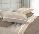 Set Lenzuola in Cotone Sopra Sotto e Federe Cober Belfast Beige Varie Misure