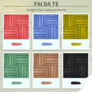 Pavimentazione da Esterno Incastrabile 27 Pezzi 30x30x2,5 cm in Legno di Abete e PVC Nero