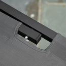 Lettino Prendisole in Alluminio con Schienale Reclinabile a 5 Livelli 163x58,5x91 cm  Grigio