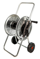 Carrello Avvolgitubo Manuale con Ruote 50 mt Tubo Ø1/2” in Acciaio Zincato Grigio Agrati