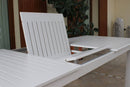 Tavolo Cuba Allungabile 220/280x100x75 h cm in Alluminio Tortora