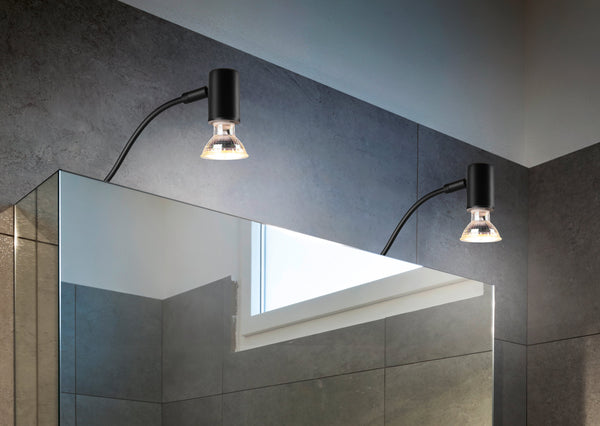 Applique da Interno GU10 in Metallo Nero Opaco sconto