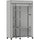 Armadio Portatile 103x43x162,5 cm con Ruote 6 Ripiani Aperti in Tessuto non Tessuto e Acciaio Grigio Chiaro