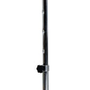 Punching Ball Sacco Boxe da Terra Altezza Regolabile 126-144 cm con Guantoni Nero