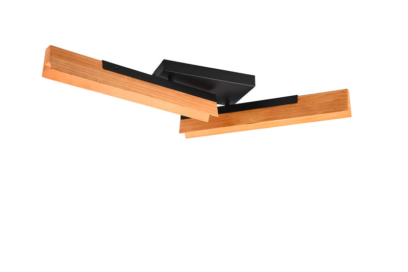 Plafoniera da Interno a LED in Metallo Nero Opaco