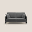 Divano 2 Posti 140x94x90 cm in Tessuto Grigio