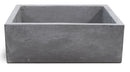 Lavello da Giardino Senza Rubinetto in Cemento Granulato di Marmo Madrid Nero Antracite