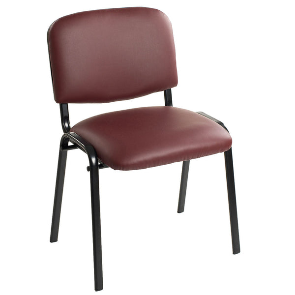 online Sedia Poltrona Attesa da Ufficio in Similpelle Bozzini Bordeaux