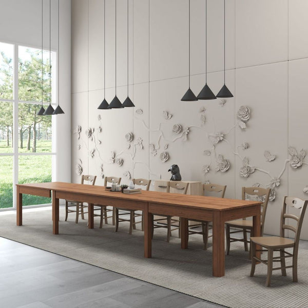 sconto Tavolo allungabile 160/320x90 cm Super 4 colore noce country