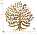 Pannello Super Leaf 109,5x2x110 cm in Ferro Oro