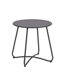 Tavolino da Esterno Ø45x45h cm in Acciaio Verniciato Austin Antracite  