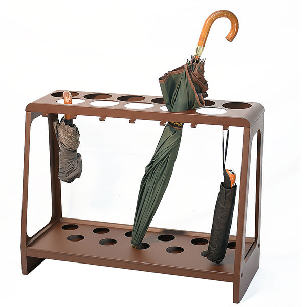 Portaombrelli Design Moderno Rettangolare Capienza 17 Ombrelli in Acciaio Corten prezzo