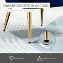 Poltrona Imbottita 63x65x84 cm in Velluto Blu