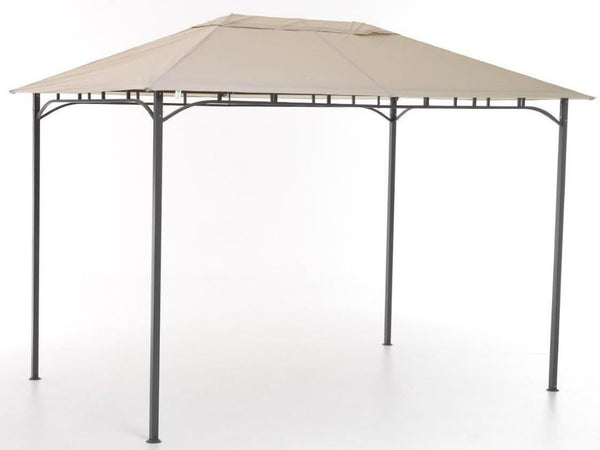 sconto Gazebo da Giardino in Ferro e Poliestere Rodi Beige Varie Misure