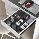 Contenitori Organizer Cassetti da Bagno 10 Cubi in Tecnoplastica Emuca Tidy Grigio Antracite