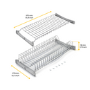 Scolapiatti da Cucina 900 mm in Acciaio Emuca Suprastar 