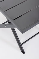 Tavolino da Salotto 44x43x36 cm in Alluminio Taylor Grigio Scuro