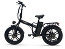 Fat Bike Elettrica Skyjet Robusto Bici Elettrica Pedalata Assistita Pieghevole Autonomia 30-50 km Nero  