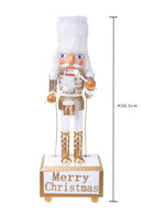 Carillon Schiaccianoci di Natale in Legno H30,5 cm Oro