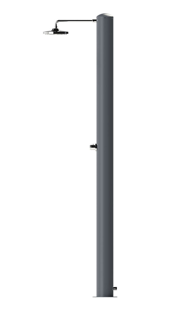 prezzo Doccia Solare da Giardino 28 L Soffione Eco Rain e Miscelatore Temporizzato Tevere TA Grigio Ardesia