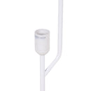 Lampada da Terra con Piantana in Tessuto Bianco 