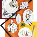 Insalatiera Irregolare 32 cm  in Ceramica VdE Tivoli 1996 Face to grey