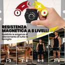 Ellittica Domestica 100x52x153 cm Silenziosa Magnetica Compatibile App e Display LCD in Metallo Nero      