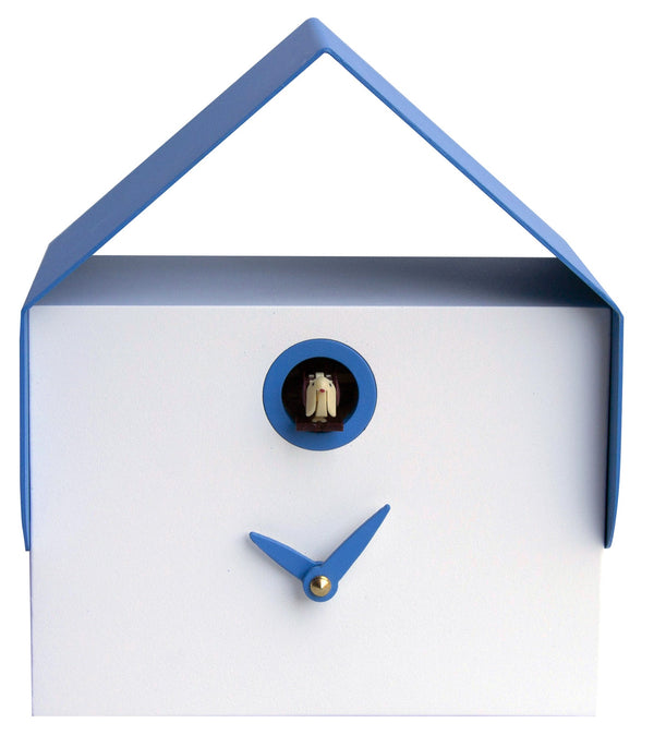 online Orologio a Cucù da Parete e Tavolo 19,5x23x14 cm Pirondini Italia Dotto Bianco e Blu