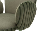 Sedia Stoccolma B Verde Set 2 Pz 64x68x83 cm in Compensato e Spugna e Ferro e Poliestere Verde      