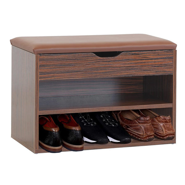 prezzo Scarpiera Panca 60x30x42 cm in Legno Melaminico Scuro