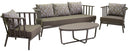 Set Salotto da Giardino in Alluminio Ventura Tortora