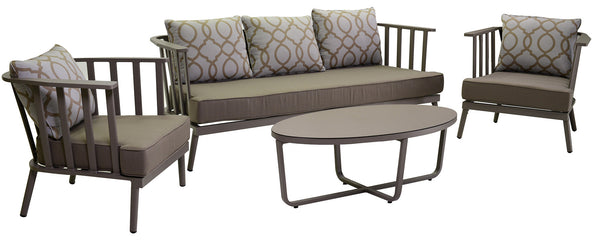 Set Salotto da Giardino in Alluminio Ventura Tortora online