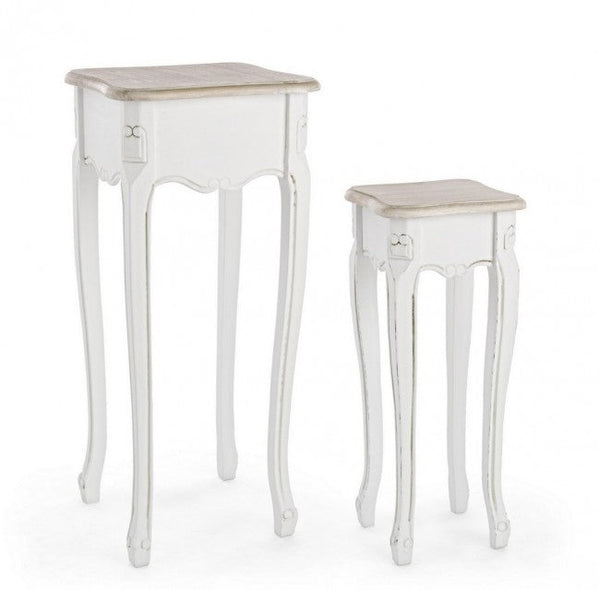 Set 2 Tavolino Justine in Legno prezzo