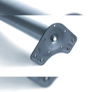 Gambe per Tavola Ø60 mm di Acciaio Nichel Satinato Acciaio Emuca