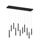 Lampada a Sospensione da Interno a LED in Metallo Nero Opaco