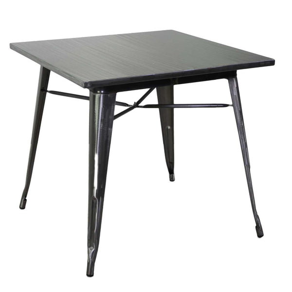 Tavolo New Bristol 80x80xh76 cm in Ferro Grigio Galvanizzato acquista