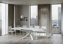 Tavolo Allungabile 180-440x90x77 cm Volantis Bianco Frassino Telaio Bianco 
