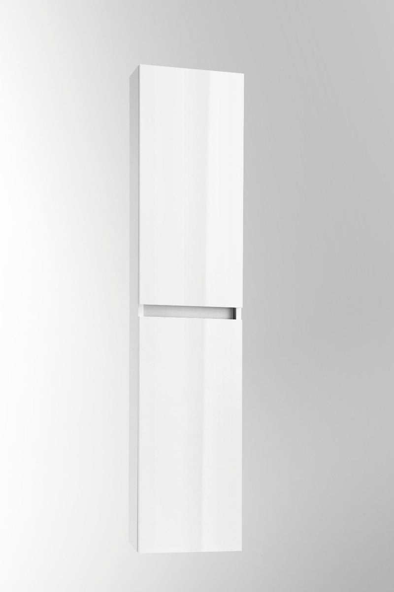 Mobile da Bagno a Colonna 2 Ante in Melaminico 35x32x160cm TFT Bali Bianco