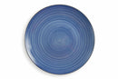 Set 6 Piatti Frutta Ø19x2 cm in Gres Villa d'Este Home Tivoli New Baita Blu