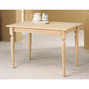 Tavolo in Legno Abete Grezzo 110x75x75cm Fumer Country