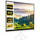 Telo Proiettore 120 Pollici 244x183 cm in Tessuto a Rete Bianco