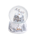 Carillon di Natale Casa con Sfera Ø 12,5 cm in Resina e Vetro