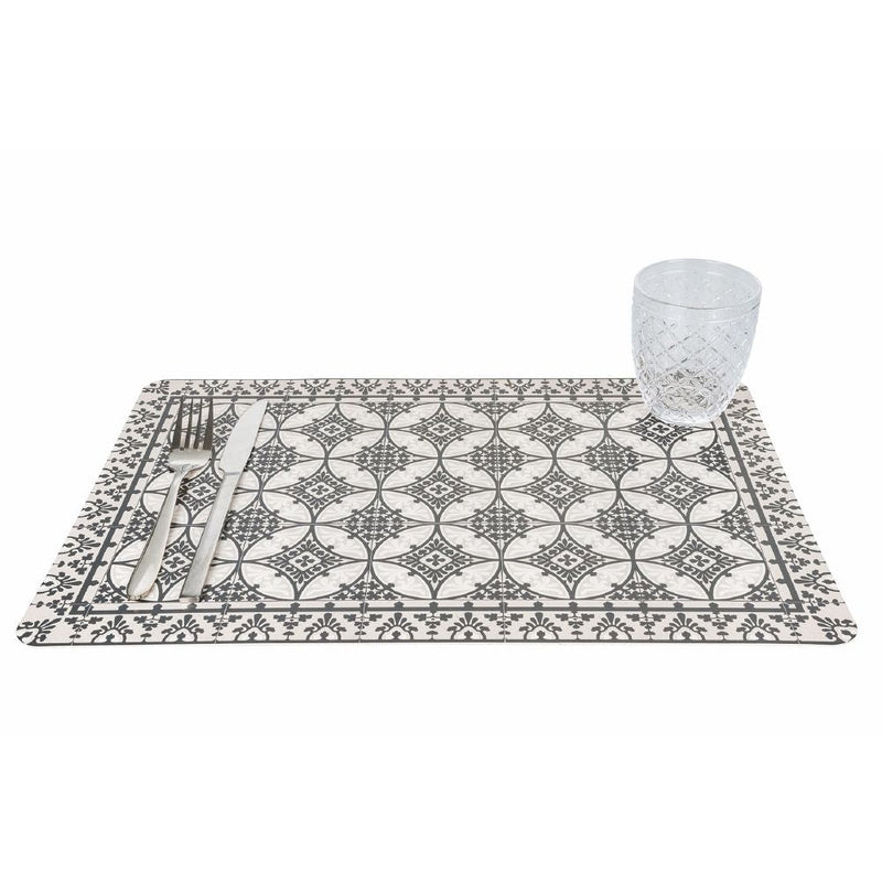 Set 4 Tovagliette 45x30 cm  in PVC VdE Tivoli 1996 Geometric