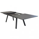 Tavolo Zante Allungabile 200/300x110x75 h cm in Alluminio Taupe