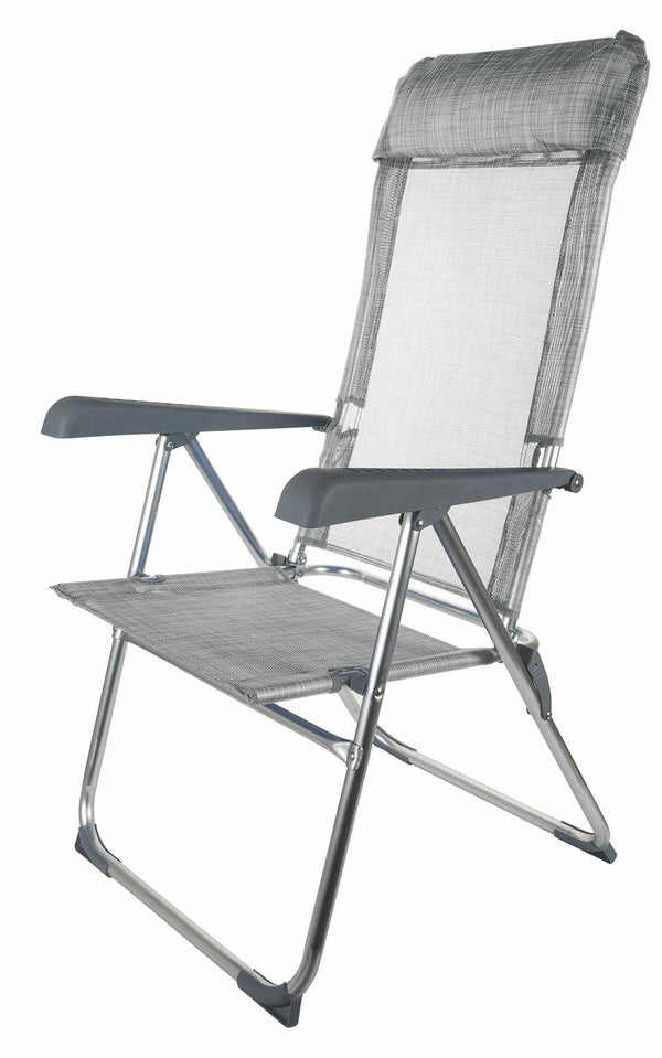 Sedia Sdraio Reclinabile Pieghevole Soriani Camaiore Grigia prezzo