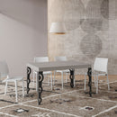 Tavolo Allungabile 120/380x90 cm Karamay Premium Cashmere Gambe Antracite      