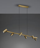 Lampada a Sospensione da Interno Attacco GU10 in Metallo Ottone anticato